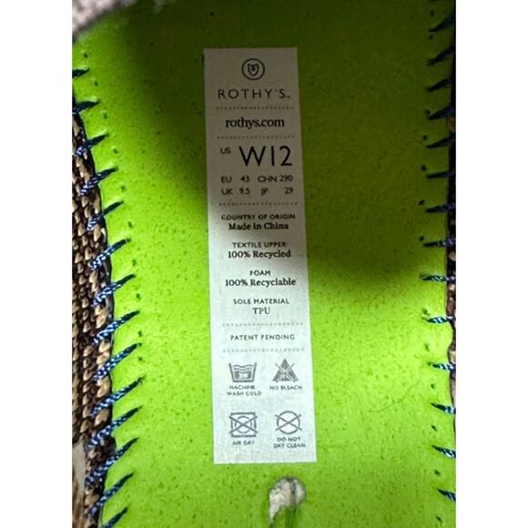 Rothy's Chelsea Boots Brown Wildcat Leopard Print Casual Pull On Shoes Size 12 - Picture 8 of 9